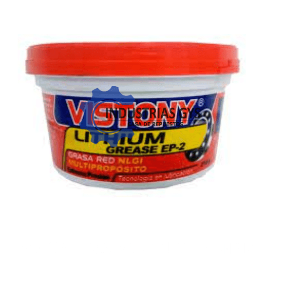 GRASA VISTONY EP2 LITHIUM 210G GRASA VISTONY ROJA ROJO PARA RODAJES VISTONY